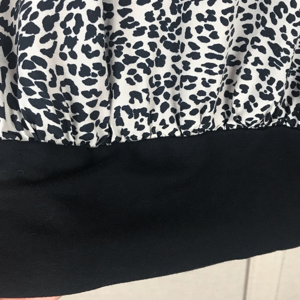 Zara Basic Lightweight Animal Print Top - image 4